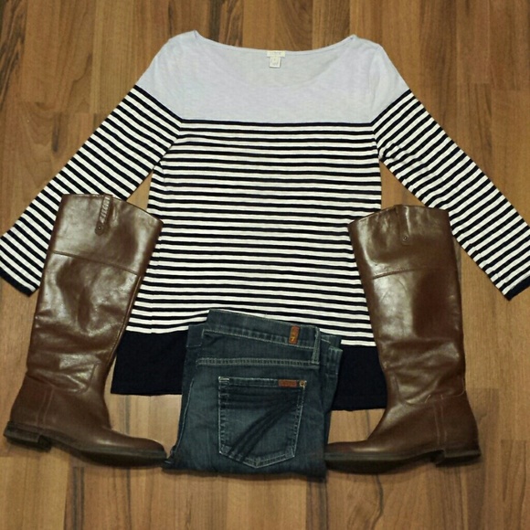 J. Crew Tops - {J. Crew} Striped Top